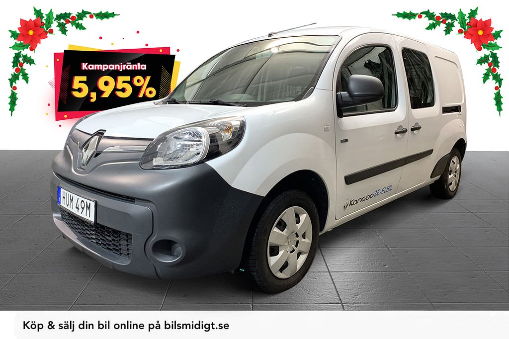 Renault Kangoo ZE 33 kWh 5-sits Maxi Köpt Batteri Moms 5,95%