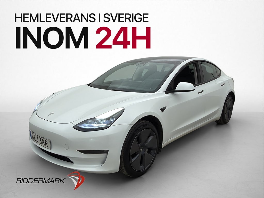 Tesla Model 3 Long Range 283hk RWD Pano AP Svensksåld