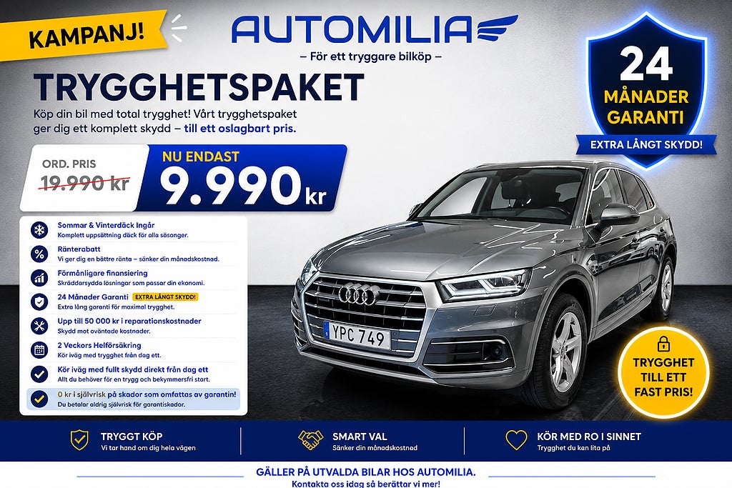 Audi Q5 2.0 TDI quattro KAMPANJ - 24 MÅN GARANTI - RÄNTERABATT