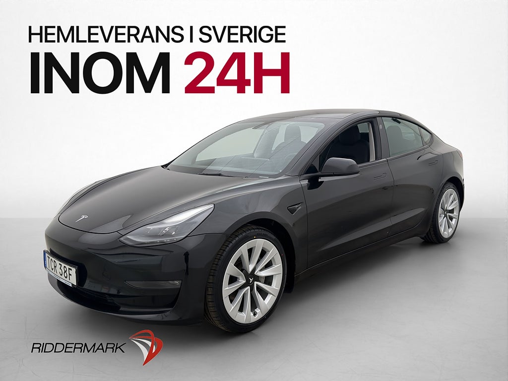 Tesla Model 3 Long Range AWD Kamera Panorama Svensksåld