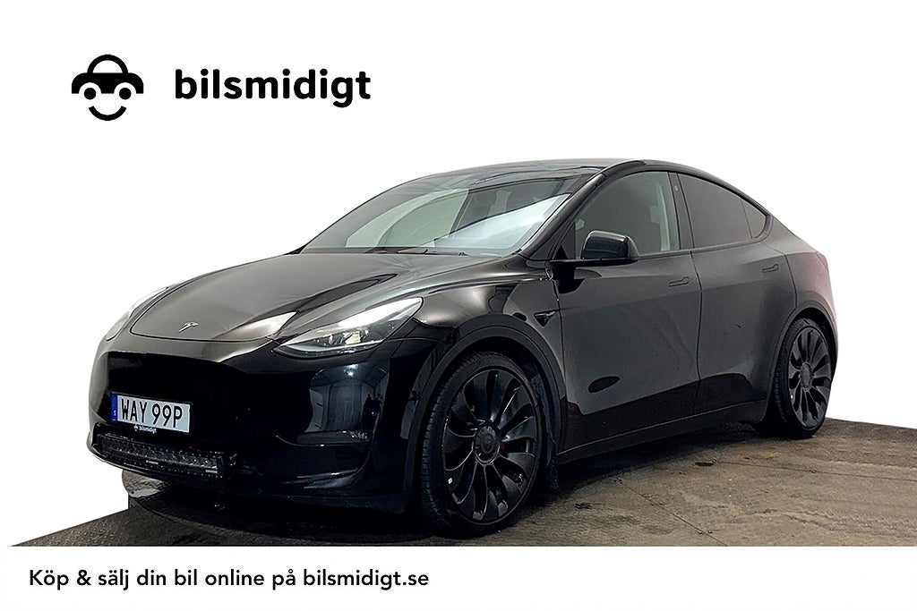 Tesla Model Y Performance Drag AI-Dator V-Pump Premiumljud 534hk