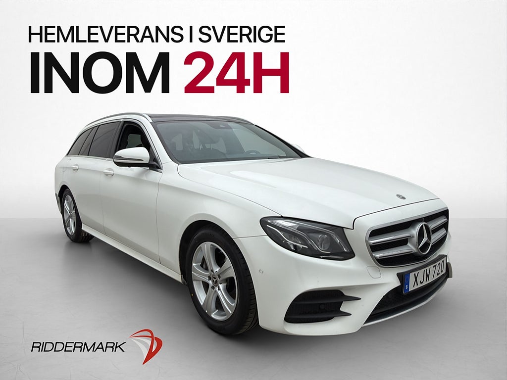 Mercedes-Benz E 220 d 194hk AMG Värmare Pano 360° Dragkrok
