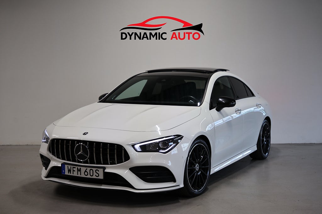 Mercedes-Benz CLA 220 4MATIC-AMG-190hk-Panorama-Burmester-CarPlay-GTR