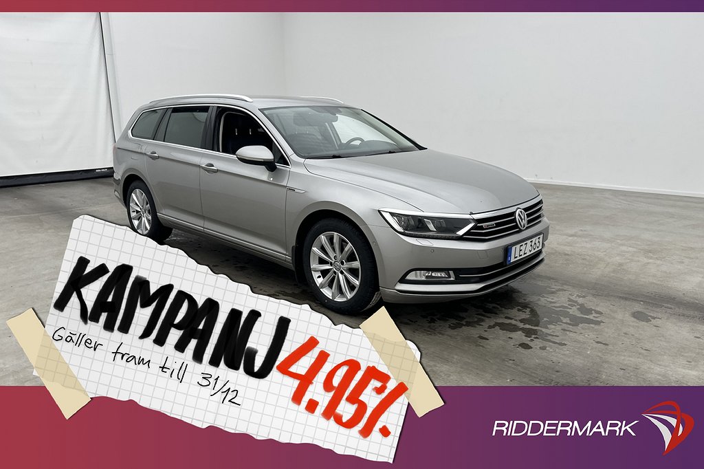 Volkswagen Passat 2.0 TDI 4M 190hk GT P-Värm 4,95% Ränta