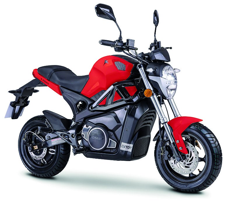 Övrigt El moped “Streetpony” Röd, Lithium batterier 