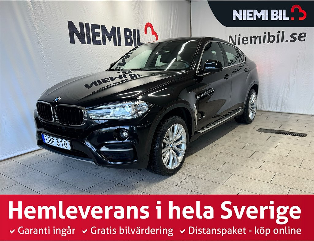 BMW X6 xDrive30d Aut Drag Kamera D-värmare P-sens Navi H&K 