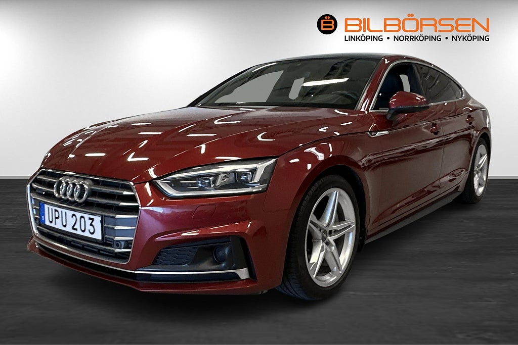 Audi A5 Sportback 2.0 TFSI Quattro S-Line (Pano, Drag, Värmare)