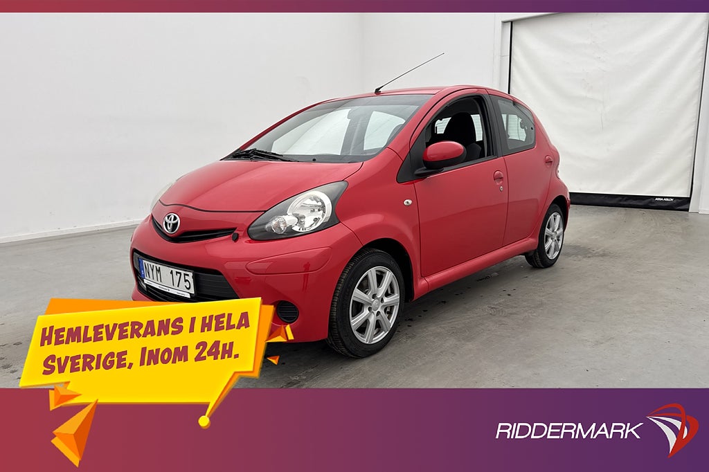 Toyota Aygo 1.0 68hk M&K-Värmare Bluetooth A/C 0.45 l/mil