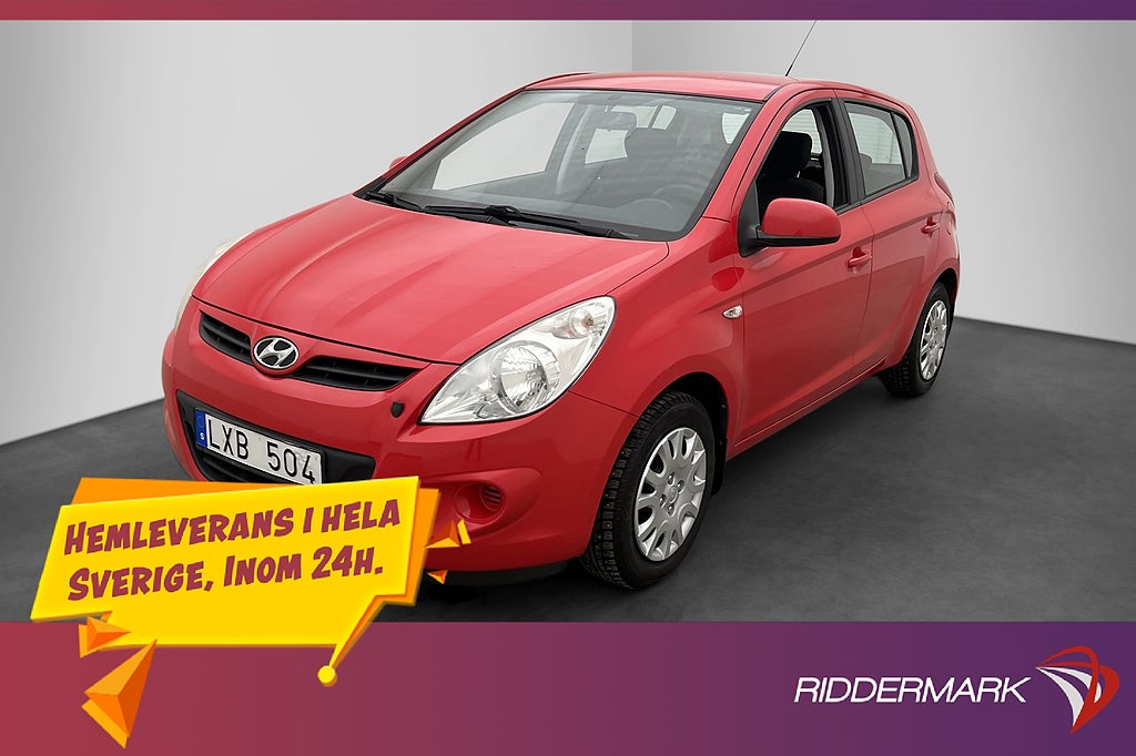 Hyundai i20 77hk Select En-Brukare Motorvärmare 0,45l/mil