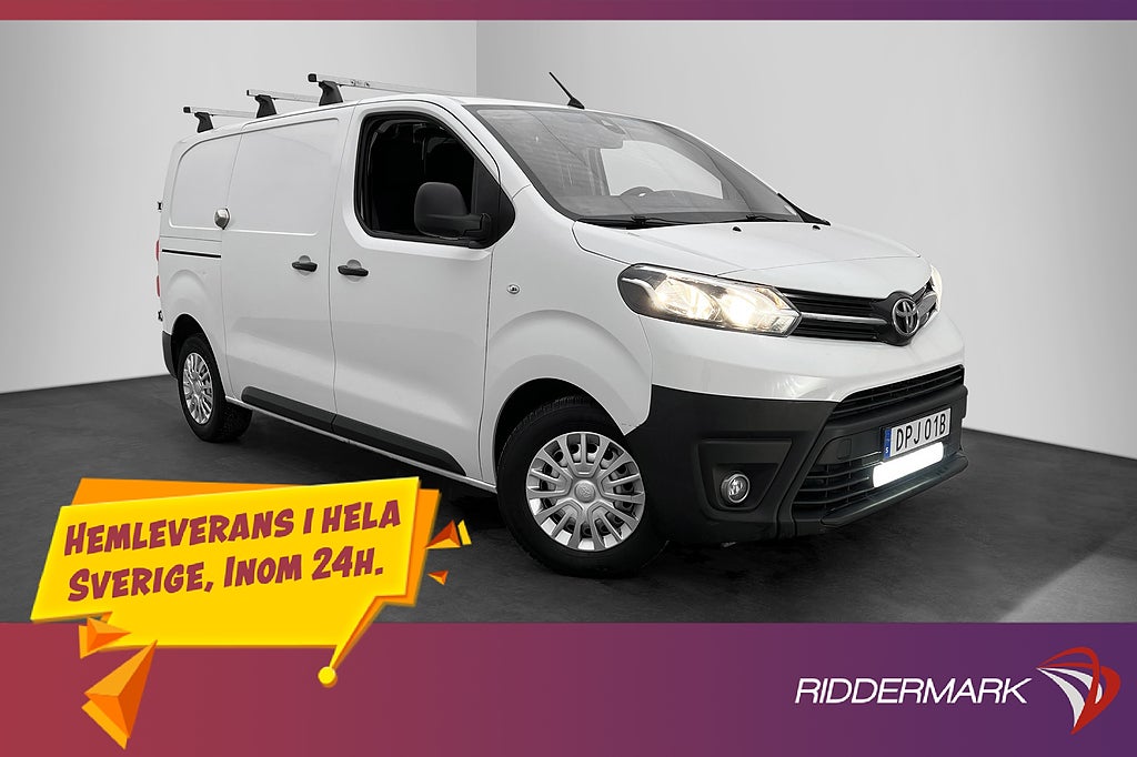 Toyota ProAce L2 Värm Drag V-Inredd PDC 3-Sits CARPLAY Moms