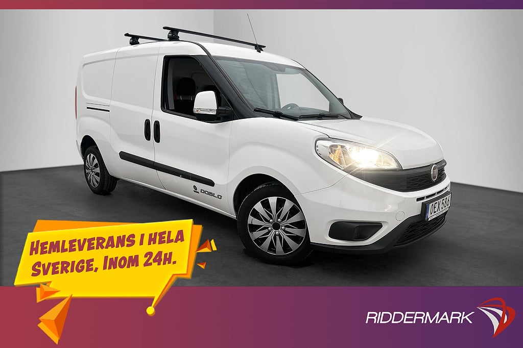 Fiat Doblò Maxi 1.3 Dragkrok Takräcke 3-Sits Bluetooth Moms