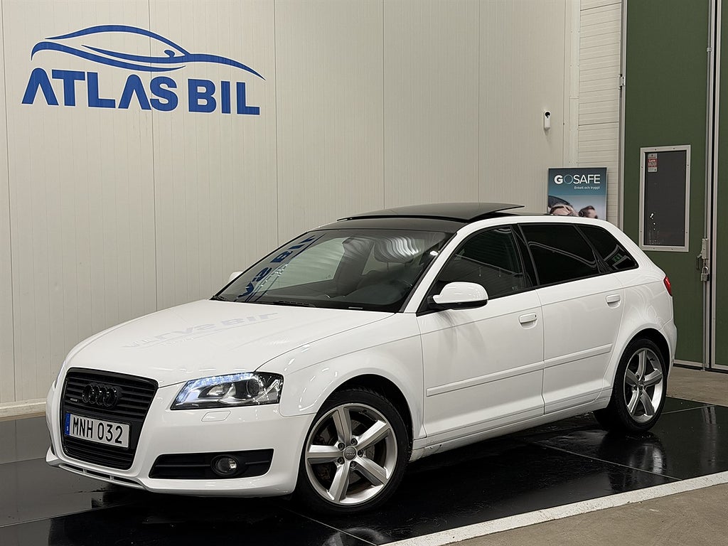 Audi A3 Sportback 2.0 quattro S Tronic 200hk|Pano|Ny Serv|