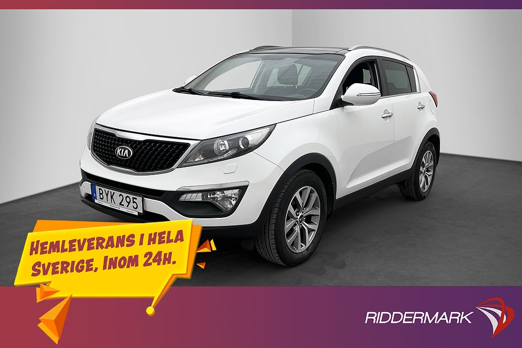 Kia Sportage 1.7 CRDi 115hk Pano Skinn Kamera Elstol GPS