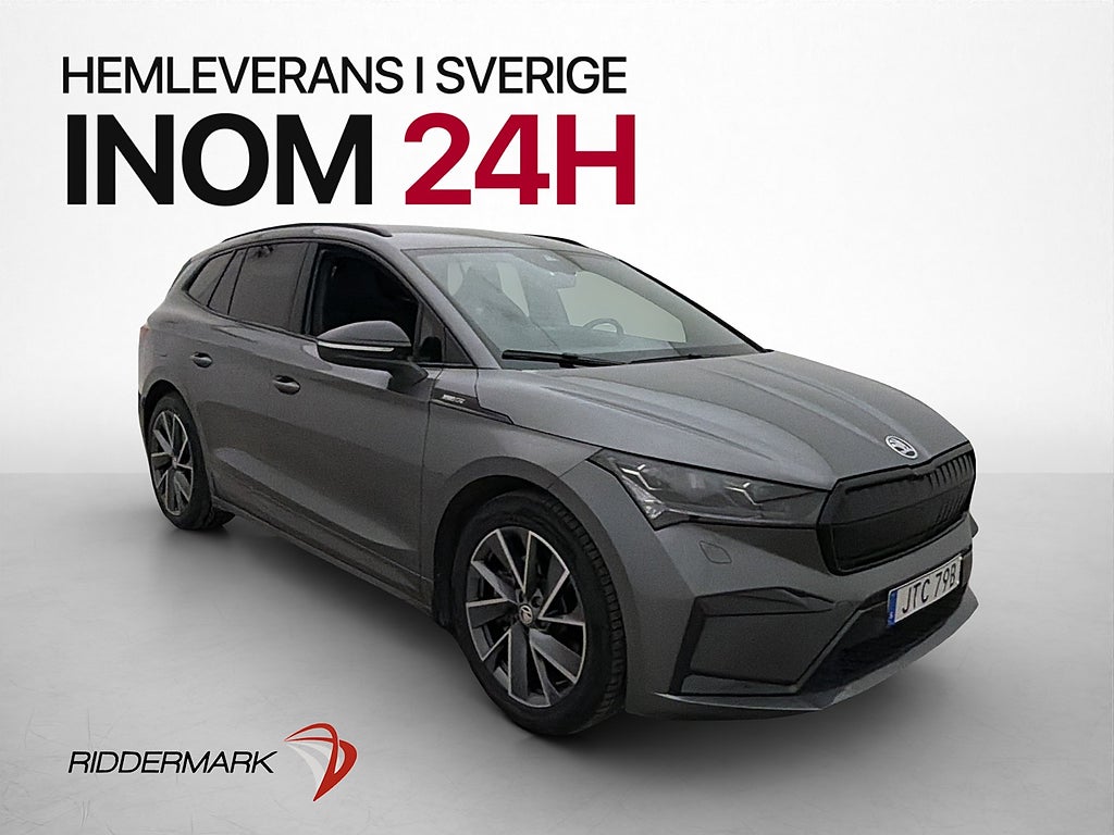 Skoda Enyaq 80x Sportline Värmepump 360° Navi MOMS Rattvärme