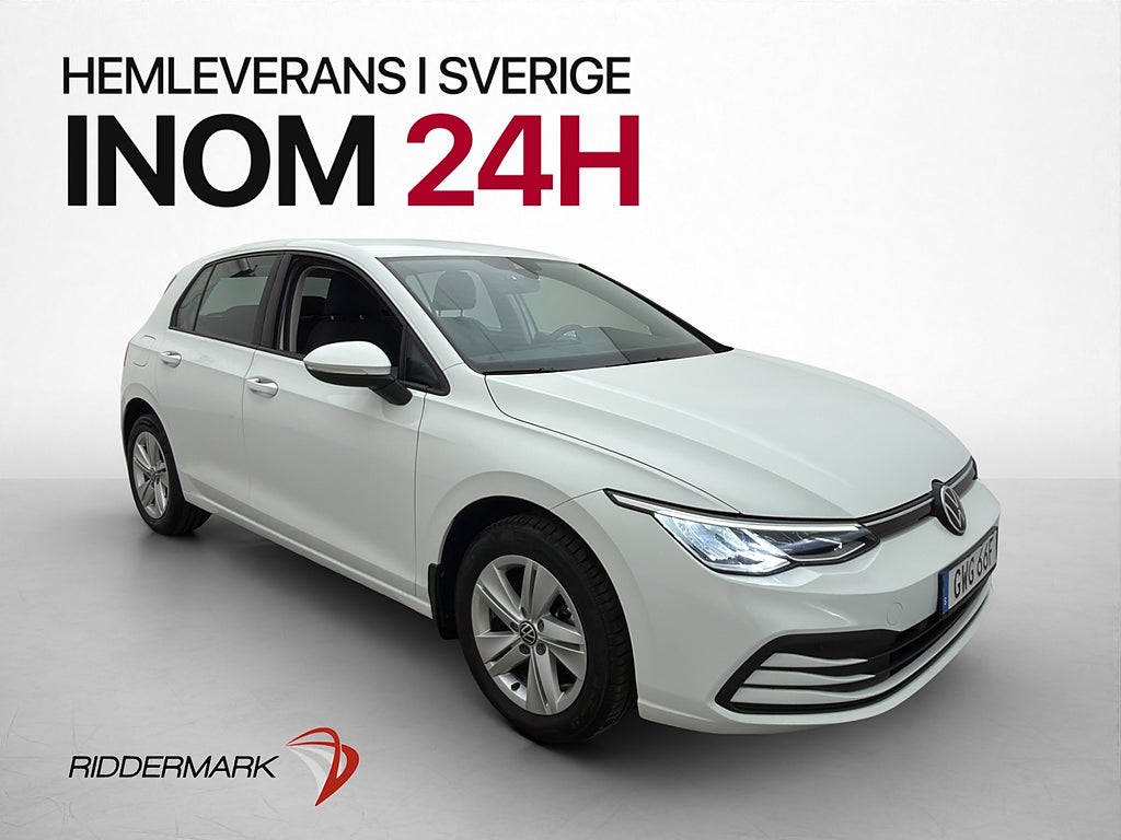 Volkswagen Golf TSI 110hk Cockpit Sensorer CarPlay Rattvärme