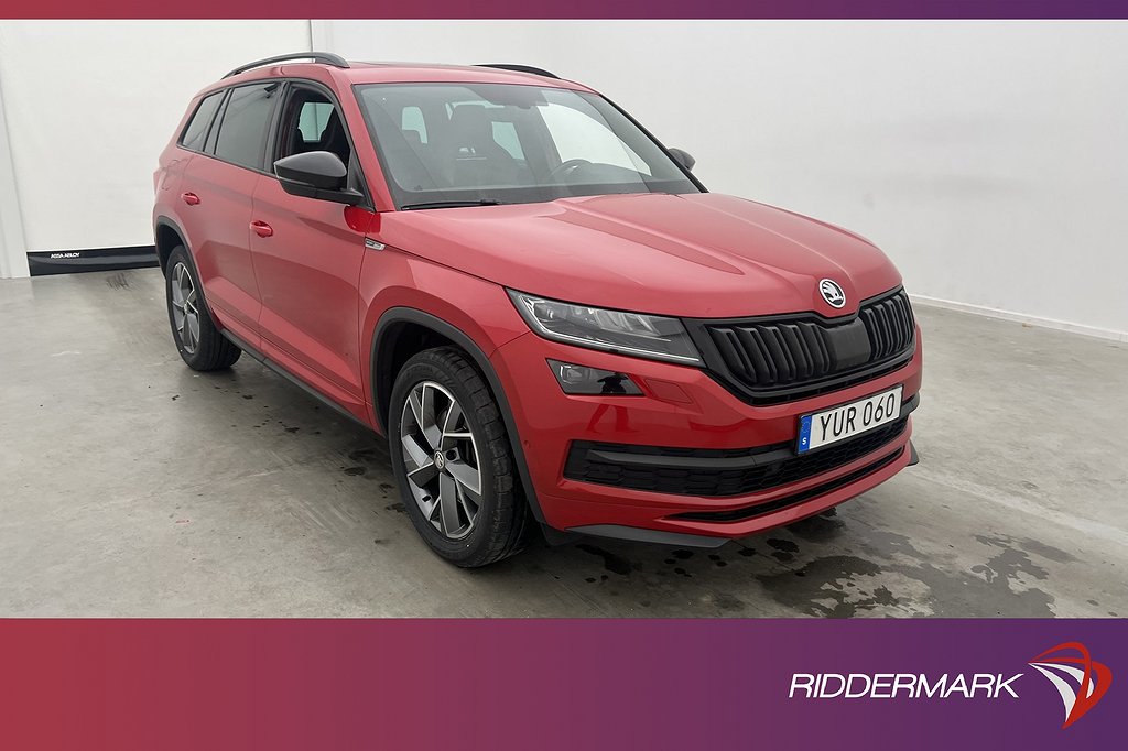 Skoda Kodiaq TDI 4x4 190hk Sportline 7-Sits Pano Canton Drag