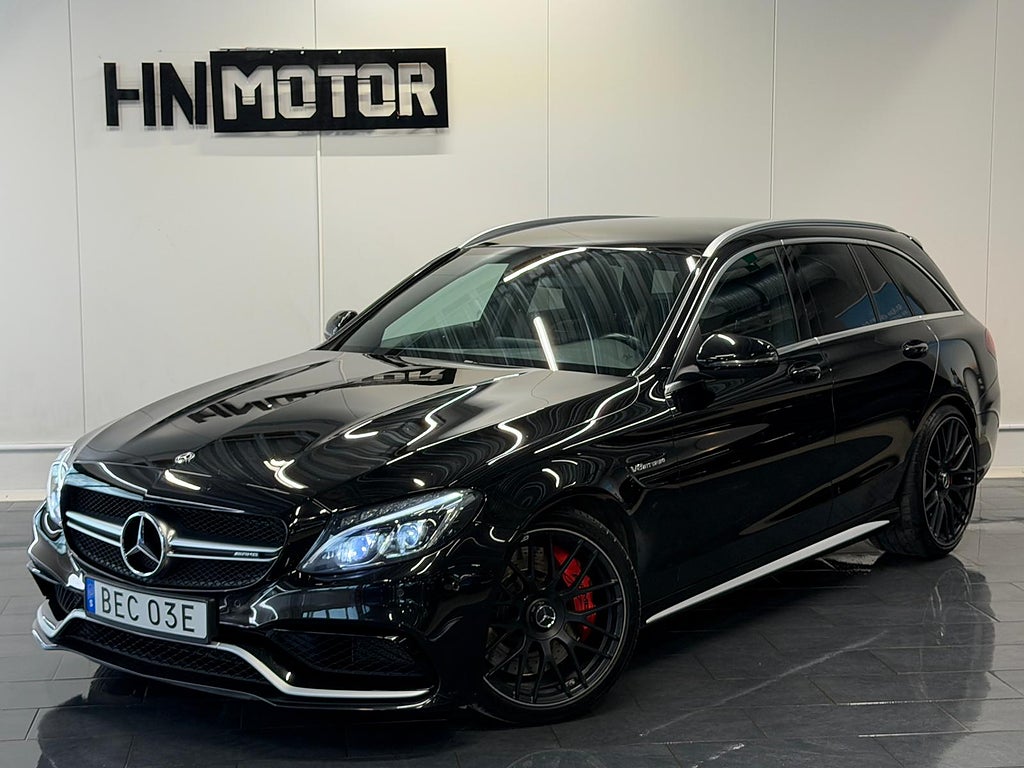 Mercedes-Benz C63 S T AMG 510Hk |BURMESTER|SportAvgas|ARC|DRAG|BKam|NyServ