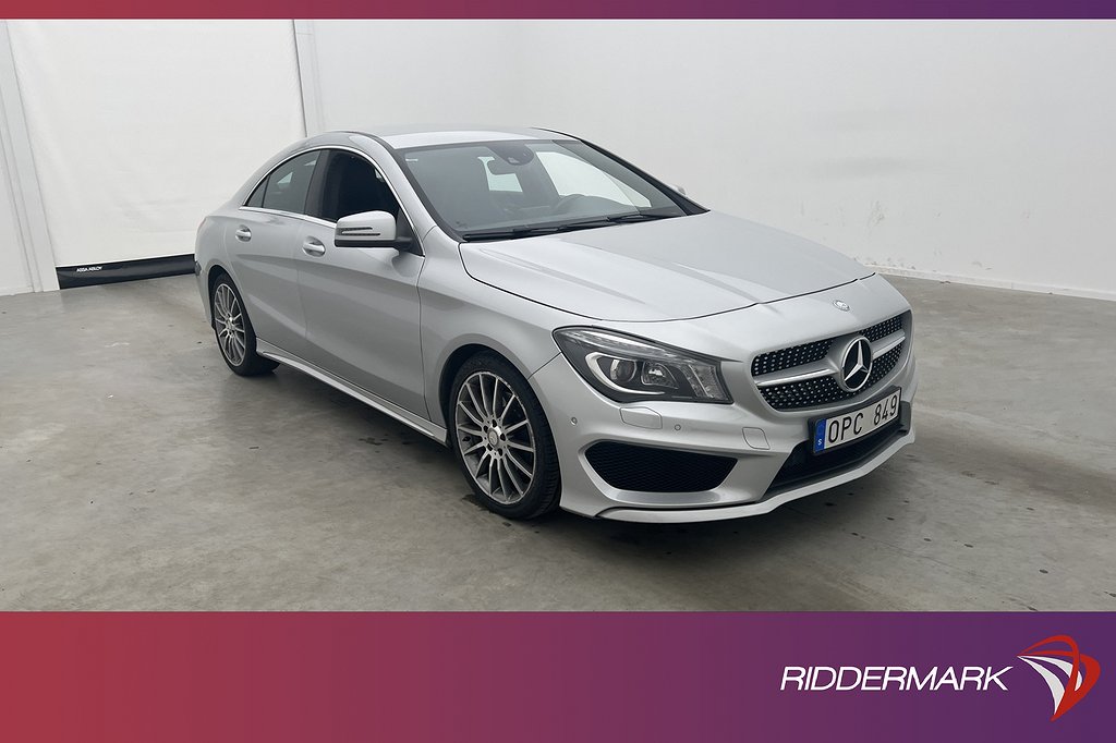 Mercedes-Benz CLA 250 211hk AMG Navi Sensorer Halvskinn