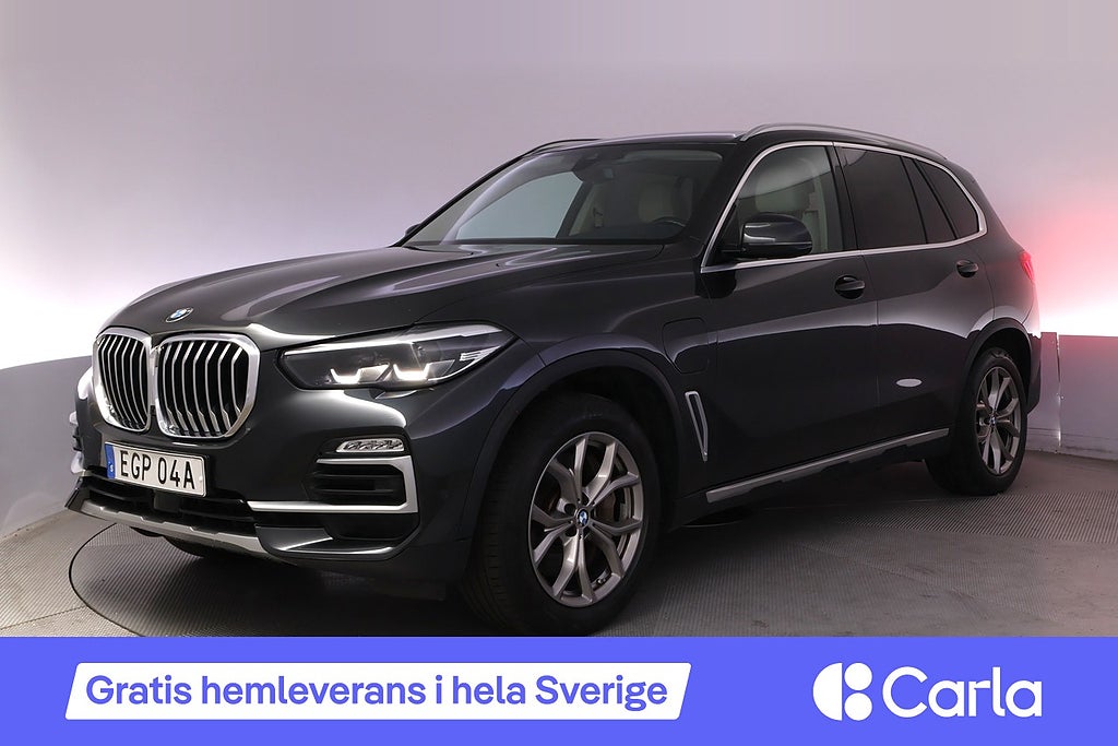 BMW X5 xDrive45e Xline Läder Kamera H/K Elstol Navi Drag