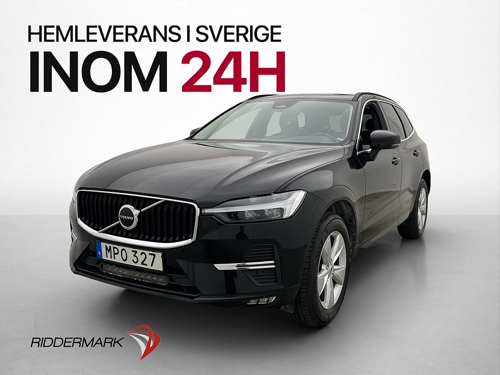 Volvo XC60 B4 AWD Advanced Skinn H/K Kamera Värmare Nav Drag
