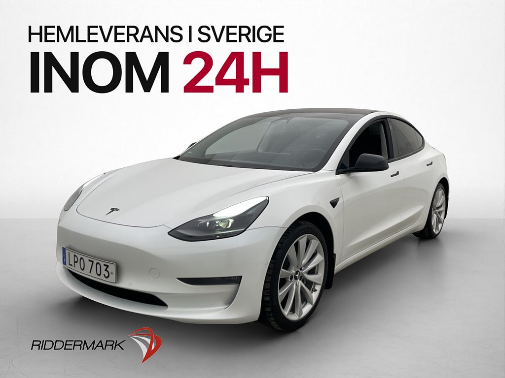 Tesla Model 3 Long Range AWD Autopilot Svensksåld
