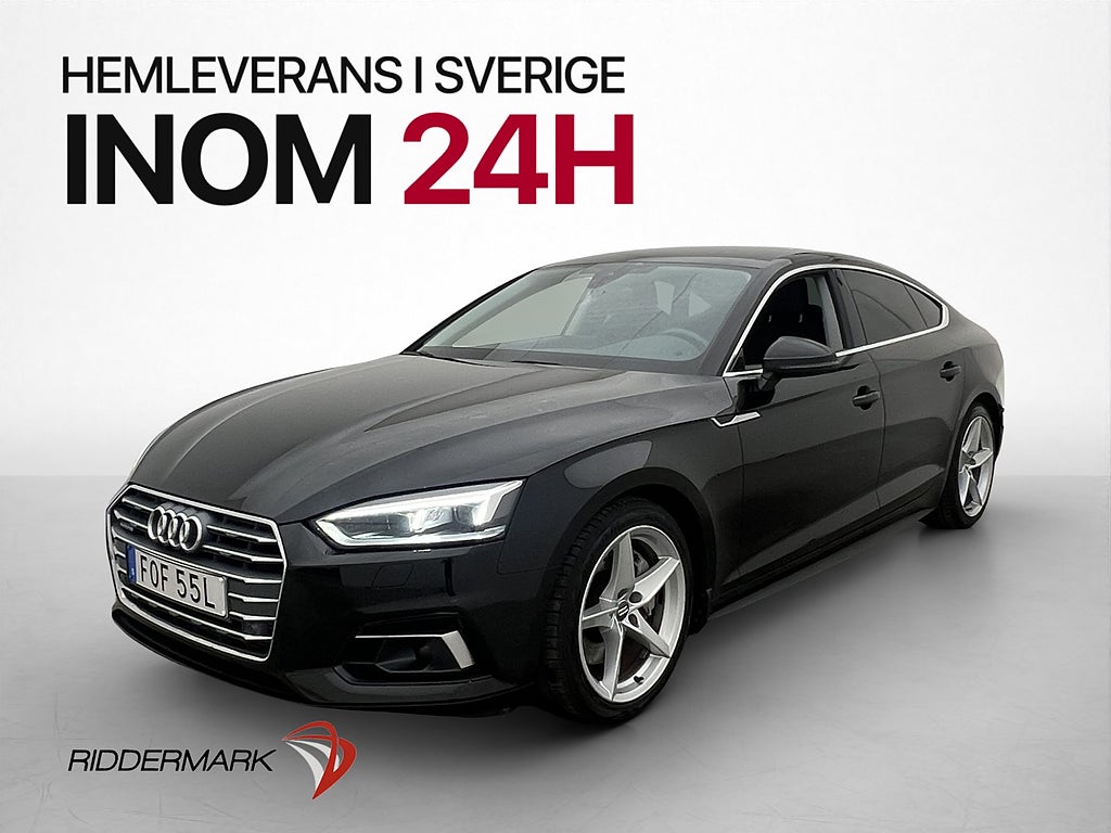 Audi A5 Sportback 45 TFSI Q 245hk Proline Drag Adaptiv-fart