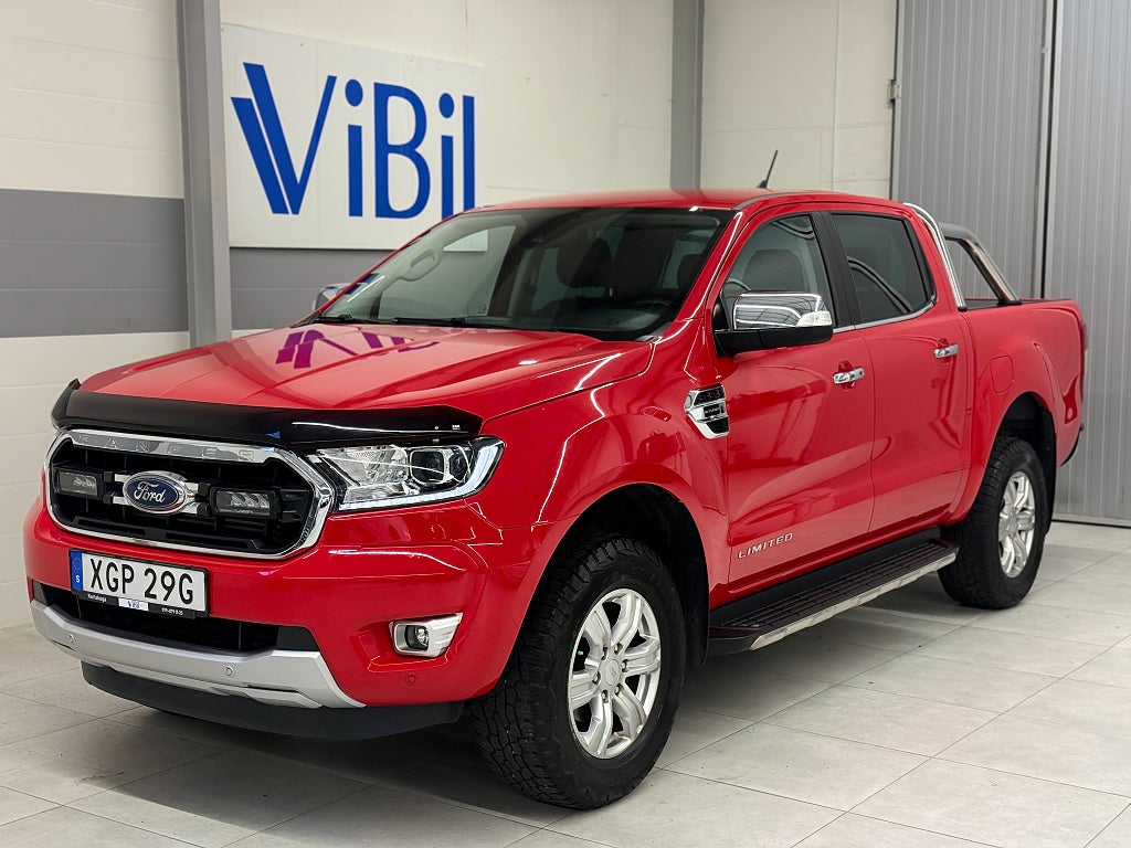 Ford ranger 2.0 Bi-Turbo 4x4 Limited NY KAMREM/KAMERA/VÄRMARE/DRAG