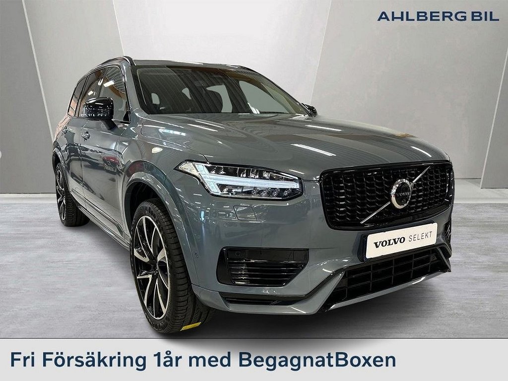 Volvo XC90 Recharge T8 Ultimate Dark, 21\" fälg, Panoramaglastak, Parkering