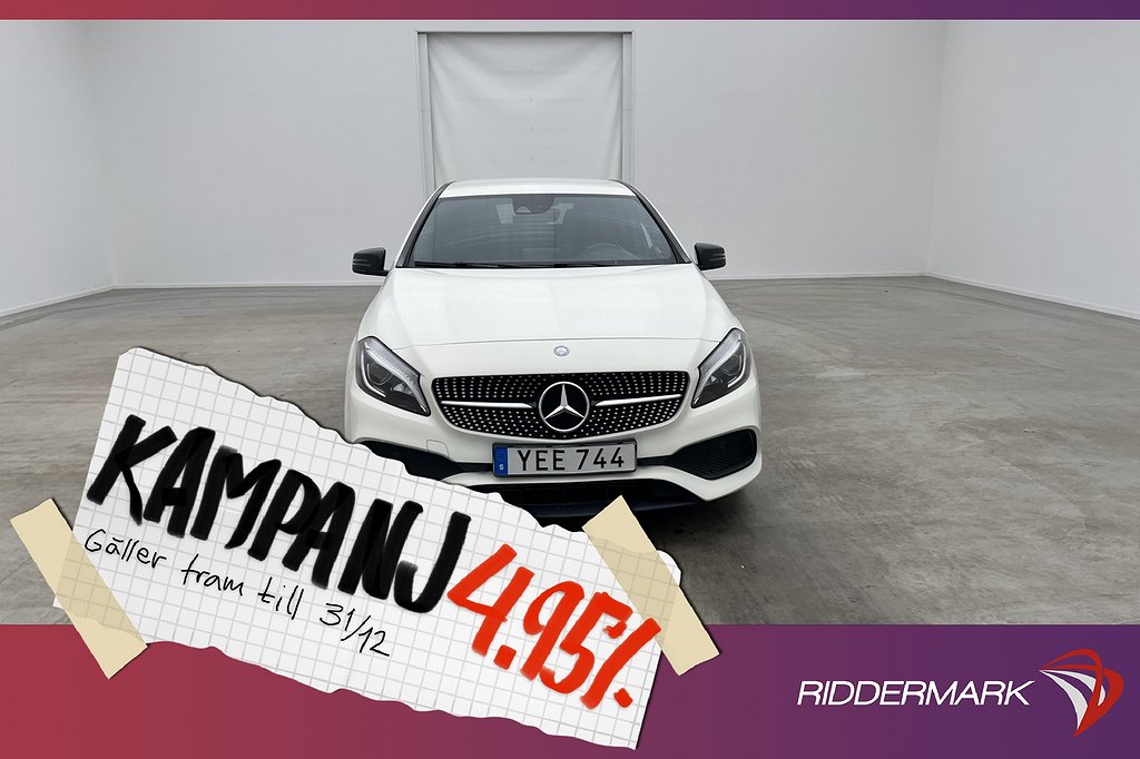 Mercedes-Benz A 180 122hk AMG Sport Navi Skinn 4,95% Ränta