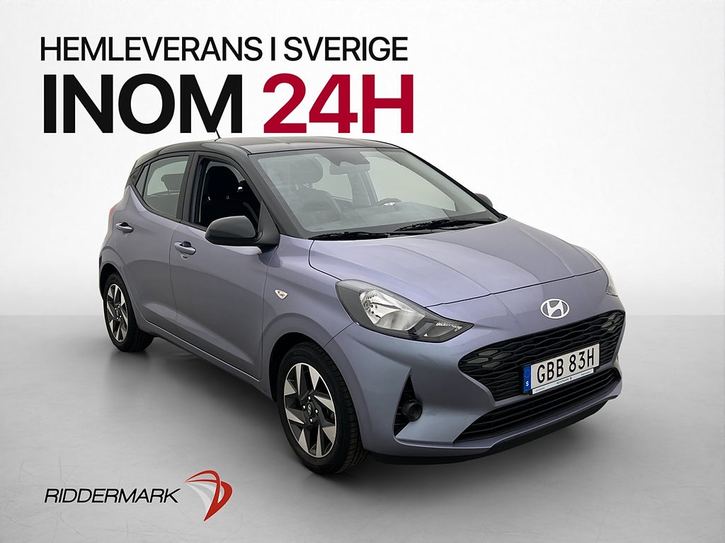Hyundai i10 1.0 67hk Essential Rattvärme CarPlay 0,44l/mil