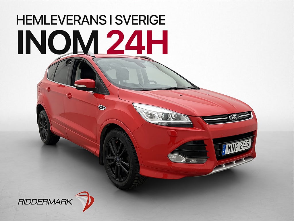 Ford Kuga AWD 163hk Titanium X P-Sensorer Halvskinn Dragkrok