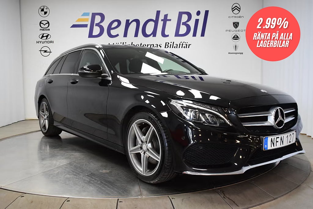 Mercedes-Benz C 200 T AMG Line/ Navi/ Burmester/ Värmare/ 2.99% Ränta