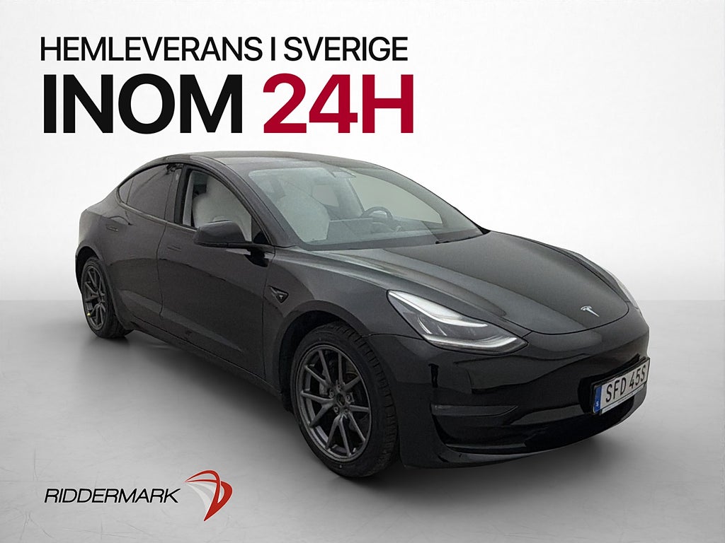 Tesla Model 3 Long Range AWD Pano Dragkrok AP Ljus Interiör
