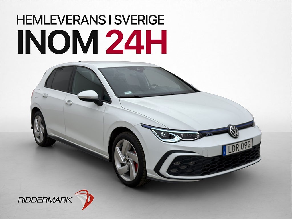 Volkswagen Golf 245hk GTE Plug-in CarPlay Värmare IQ-Drive