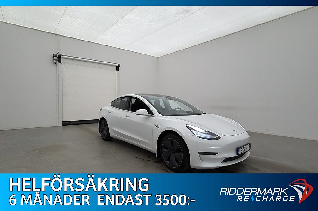 Tesla Model 3 Long Range AWD Autopilot Pano Skinn Kamera