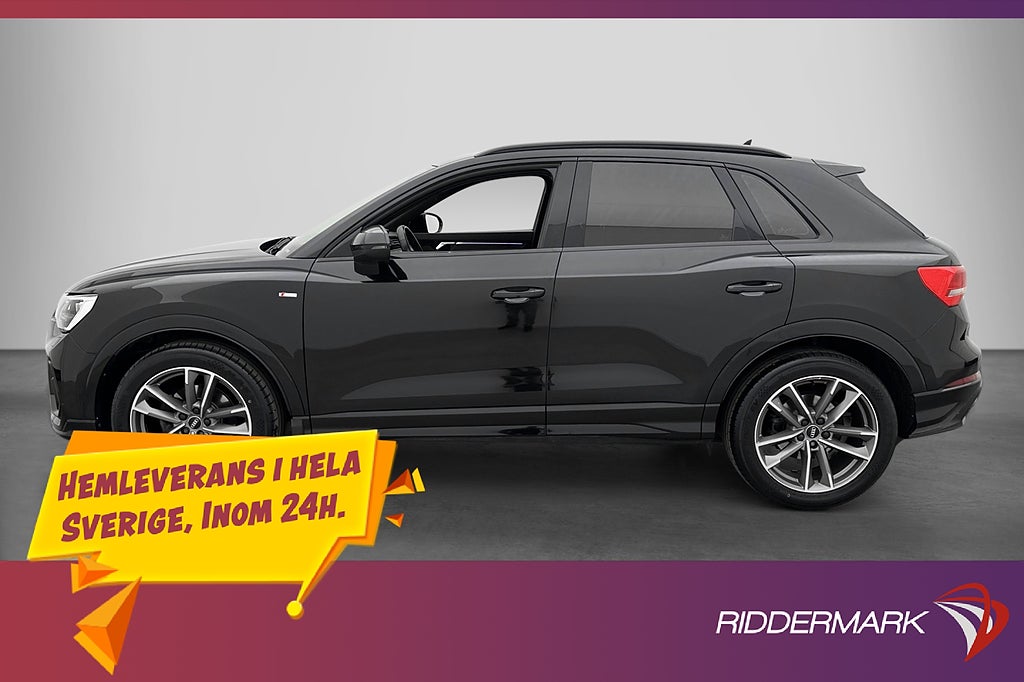 Audi Q3 35 TFSI 150hk S-Line Black Optik Cockpit Värmare