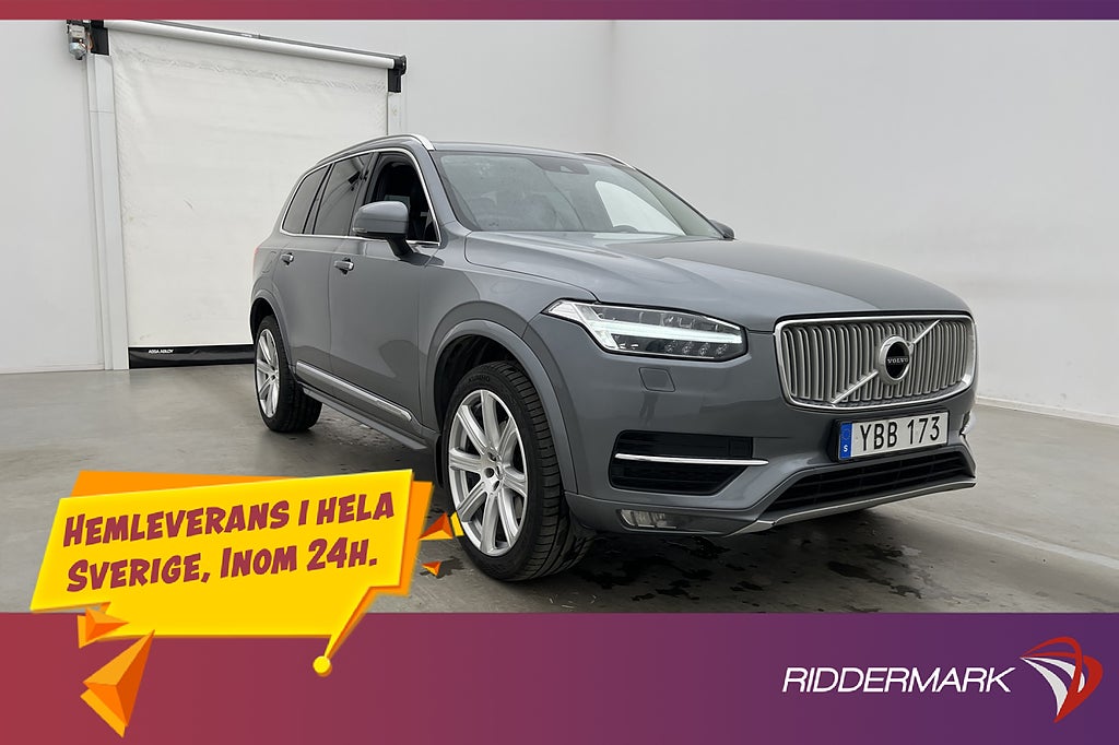 Volvo XC90 D5 AWD 225hk Inscription Skinn CarPlay Navi