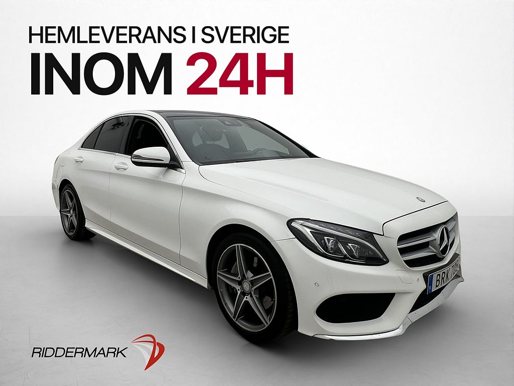 Mercedes-Benz C 220d 4Matic AMG Pano Burmester Värmare Drag