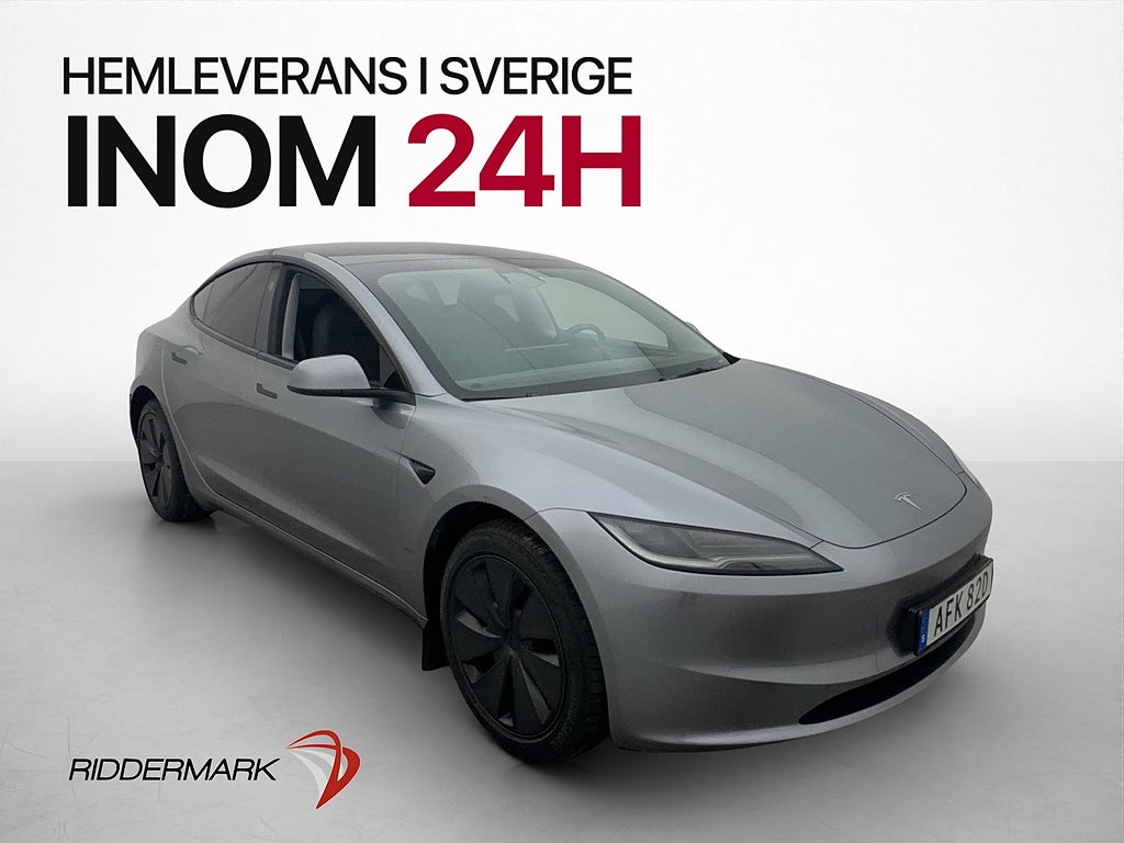 Tesla Model 3 Long Range AWD Svensksåld HW4 Skärm-bak