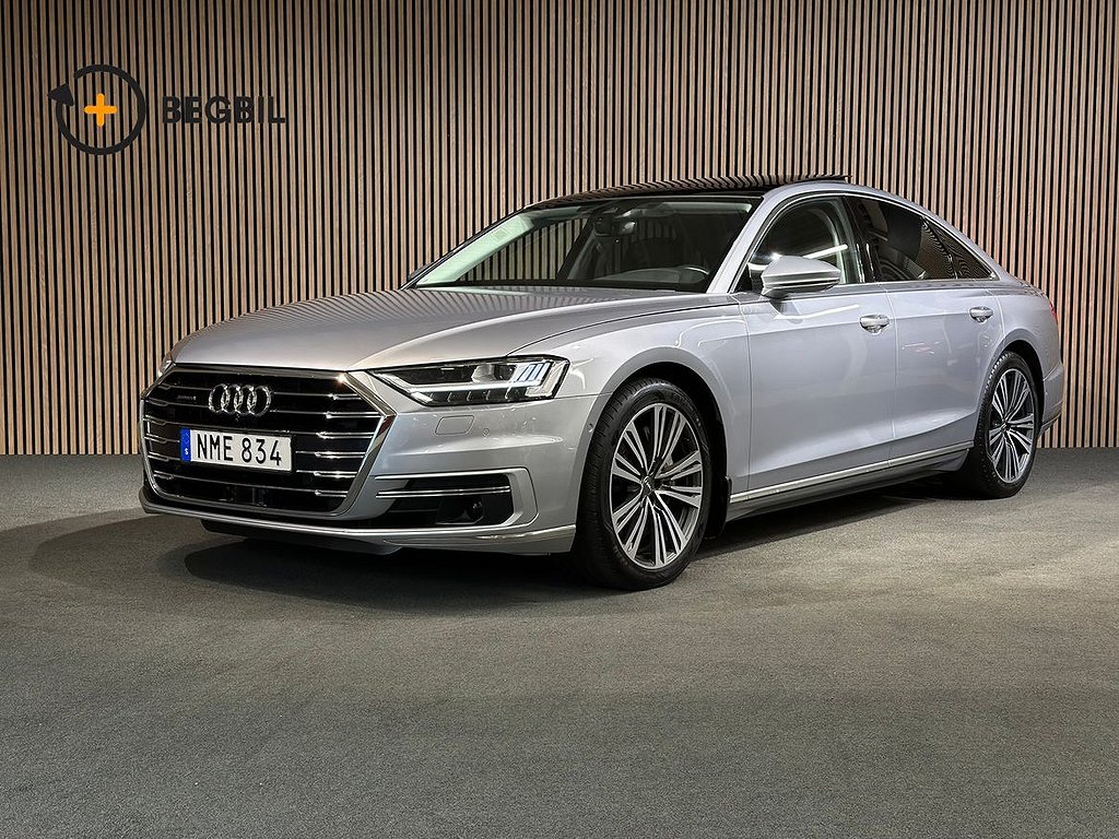 Audi A8 55 TFSI quattro I PANO I 360 I B&O I Värmare I Fyrhjulstyrning I