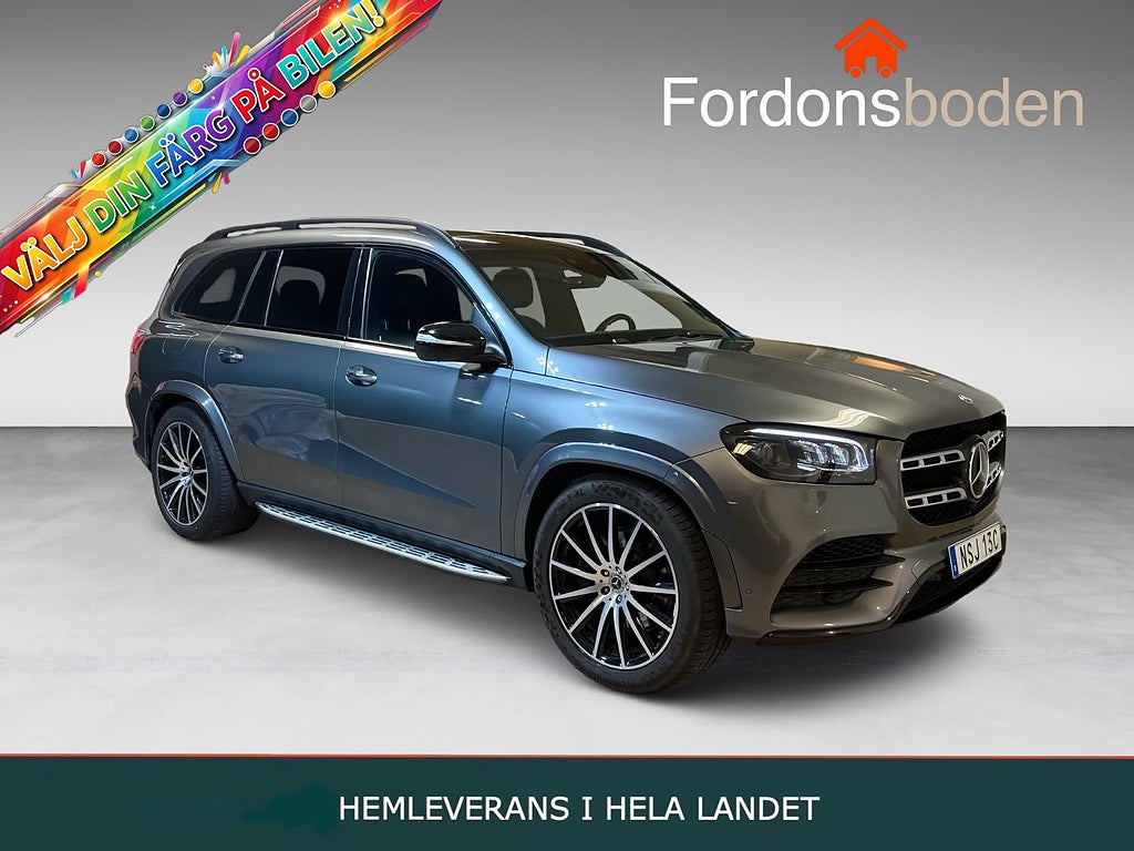 Mercedes-Benz GLS400 d 400d 4M AMG 7Sits Pano Softclose Värmare Burmester Drag