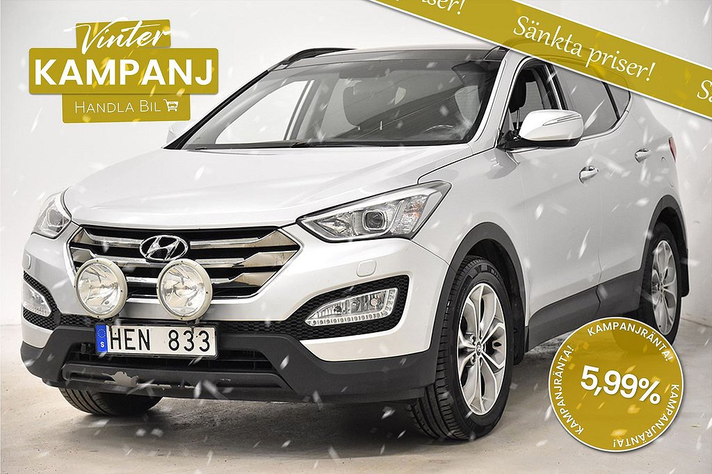 Hyundai Santa Fe 2.2 CRDi 4WD Aut Premium Drag Pano Navi Skinn 197hk