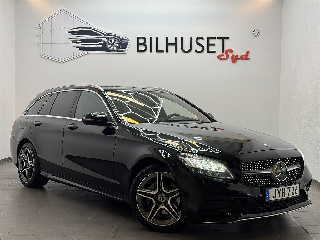 Mercedes-Benz C 200 T 4M 184hk AMG Värmare/Läder/Kamera MOMSBIL