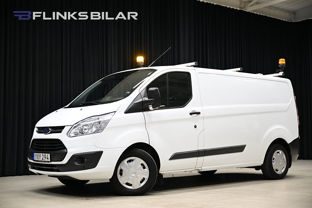 Ford transit Custom 130HK L2 Inredd|Drag|Värmare|Backkamera|Kambytt