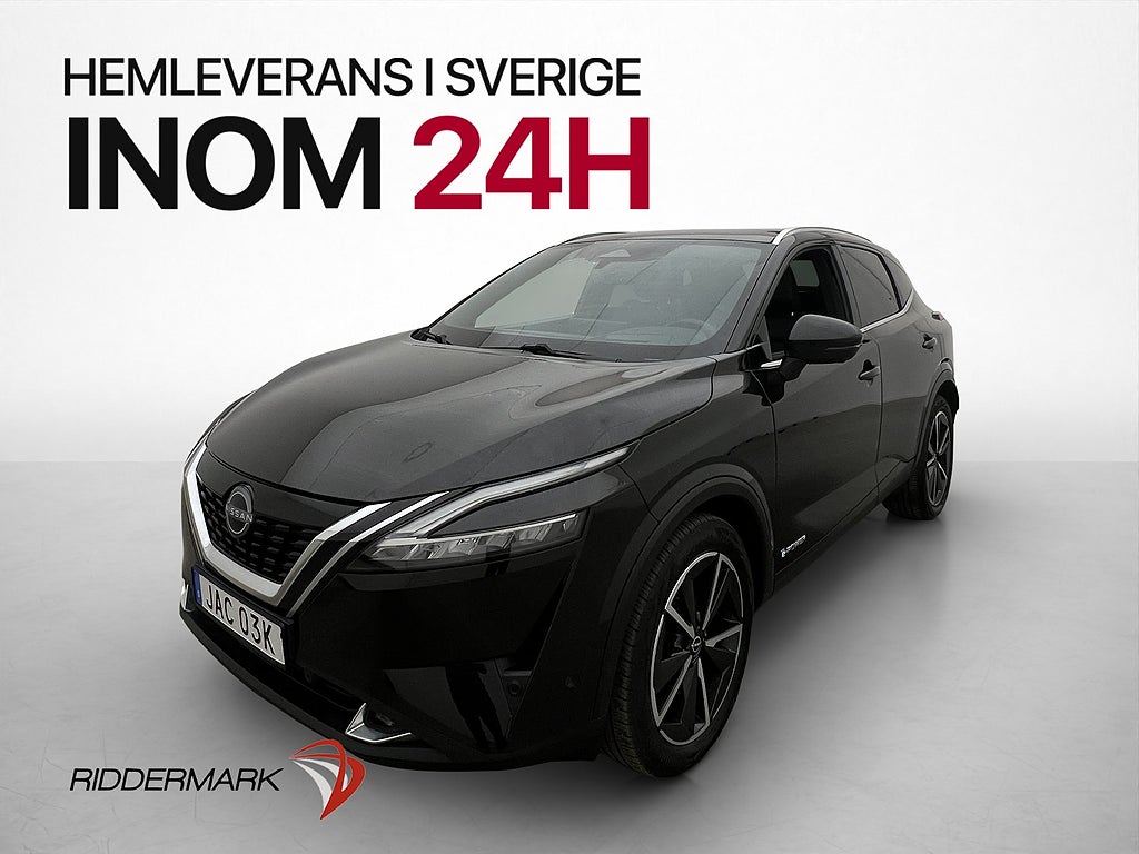Nissan Qashqai e-POWER Tekna Pano 360° HUD Navi En-Brukare