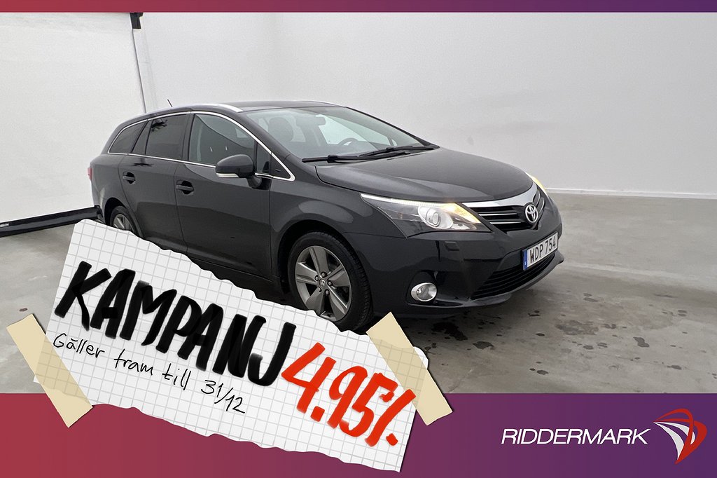 Toyota Avensis 147hk Edition 50 Kamera Halvskinn 4,95% Ränta