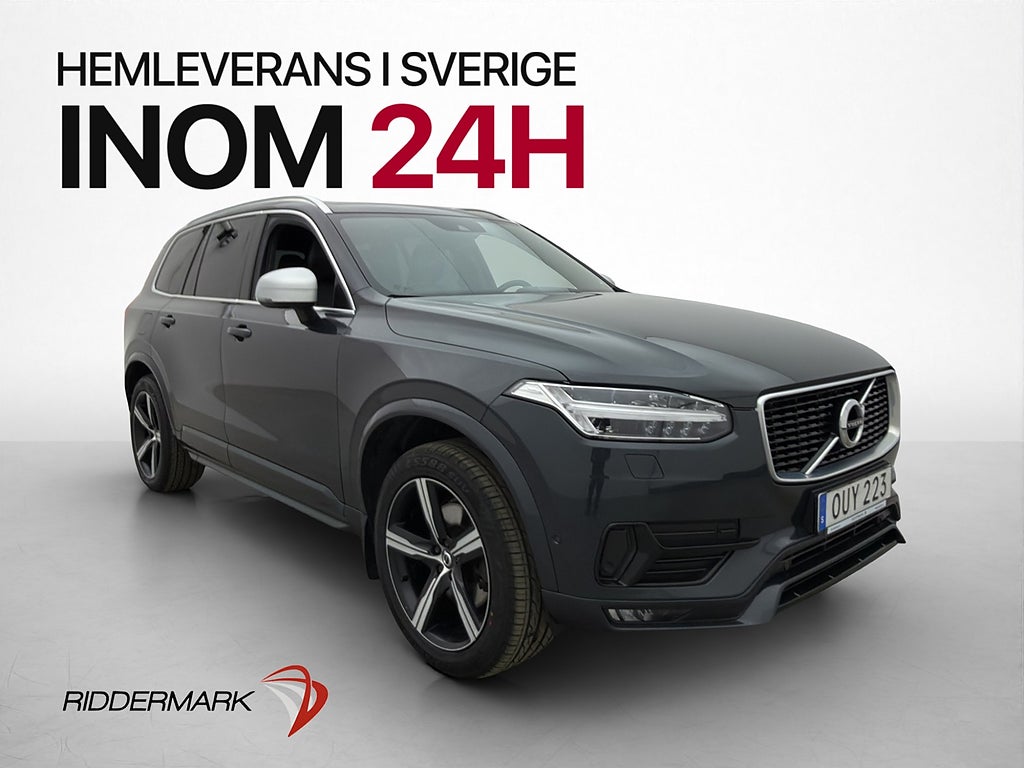 Volvo XC90 D4 190hk R-Design 7-Sits Dragkrok Navi VOC