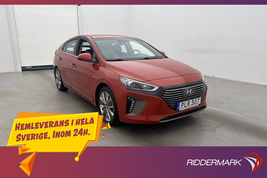 Hyundai IONIQ Hybrid 141hk Premium Plus CarPlay Skinn Elstol