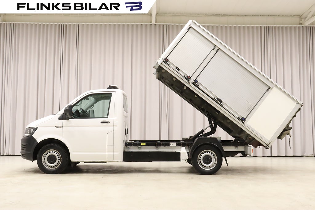 Volkswagen Transporter DSG 150HK Tippflak|Kåpa|EnÄgare|Moms