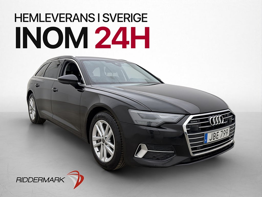 Audi A6 50 TFSI 299hk e Quattro Cockpit Kamera Drag MOMS